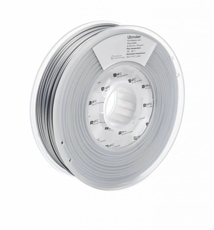 [1612] UltiMaker PLA 750gr Silver-Metallic